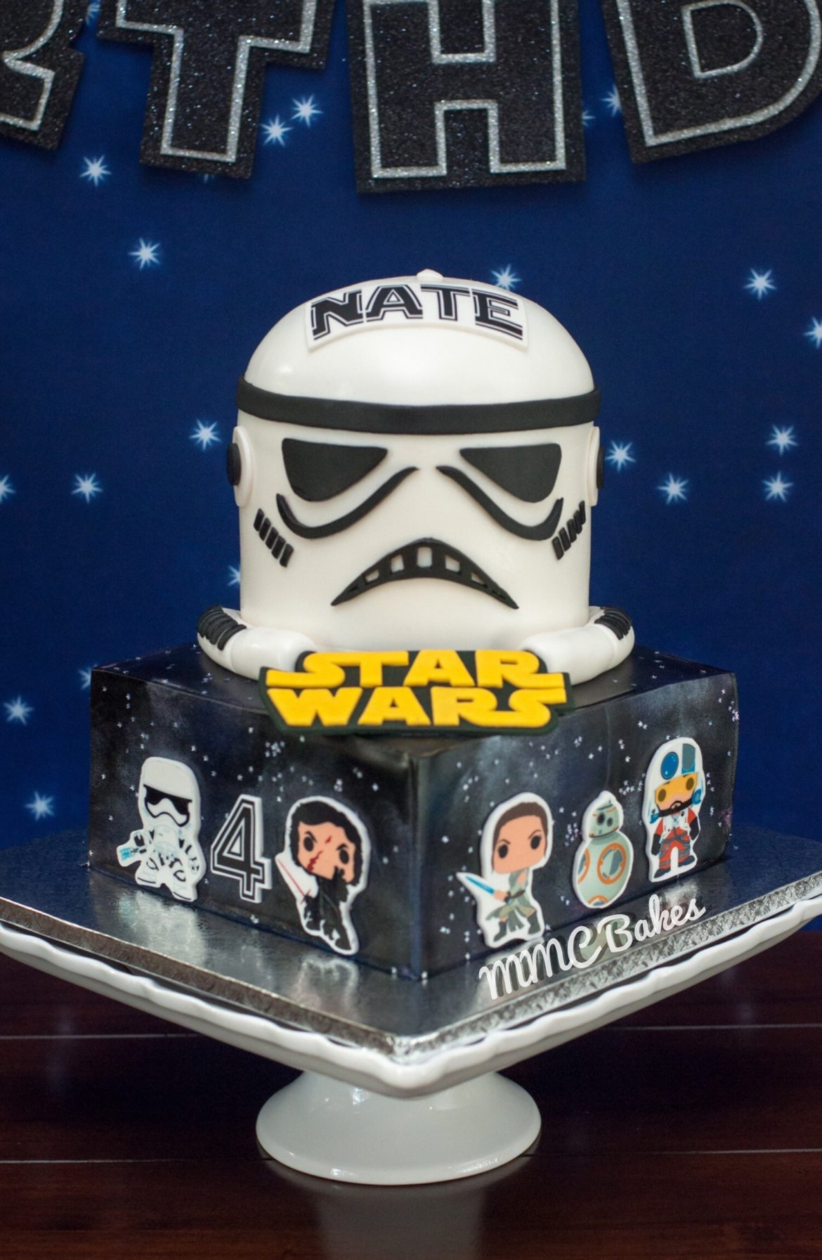 storm trooper birthday cake